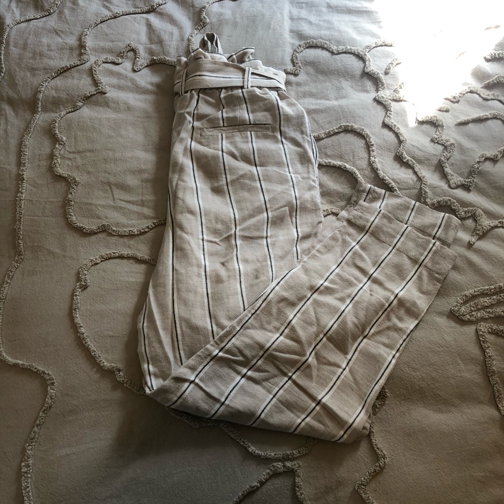 H&M Paper Bag Stripe Pants